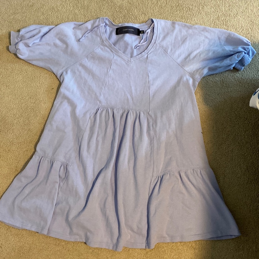 code mode light blue dress